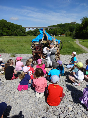 Porthkerry-story-telling project Theatr Iolo